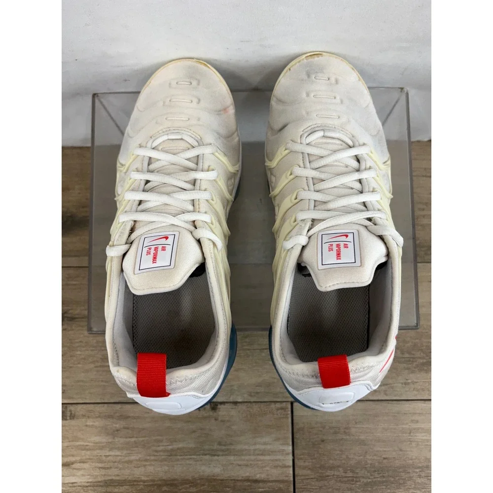 Nike Air VaporMax Plus Sail University Red Blue Men 9 DV2119-100